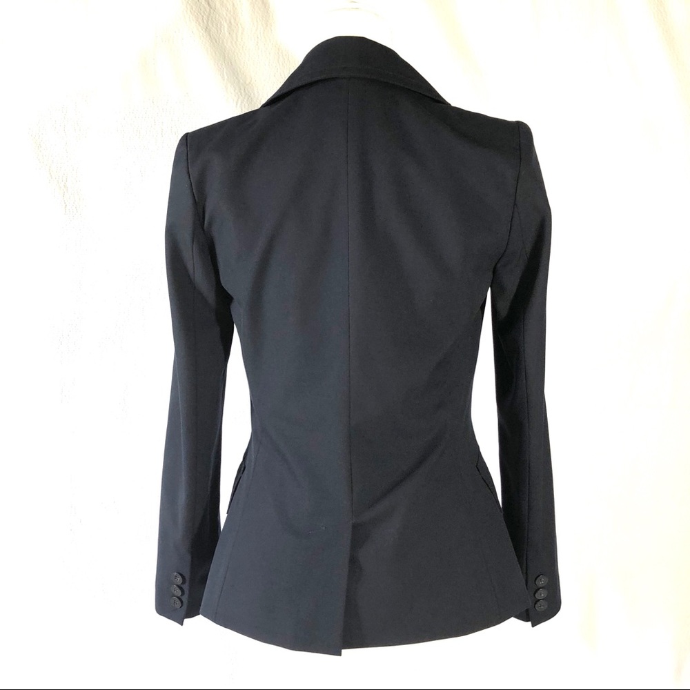 The Limited Navy Blue Stretch Fitted Blazer - Picture 5 of 8